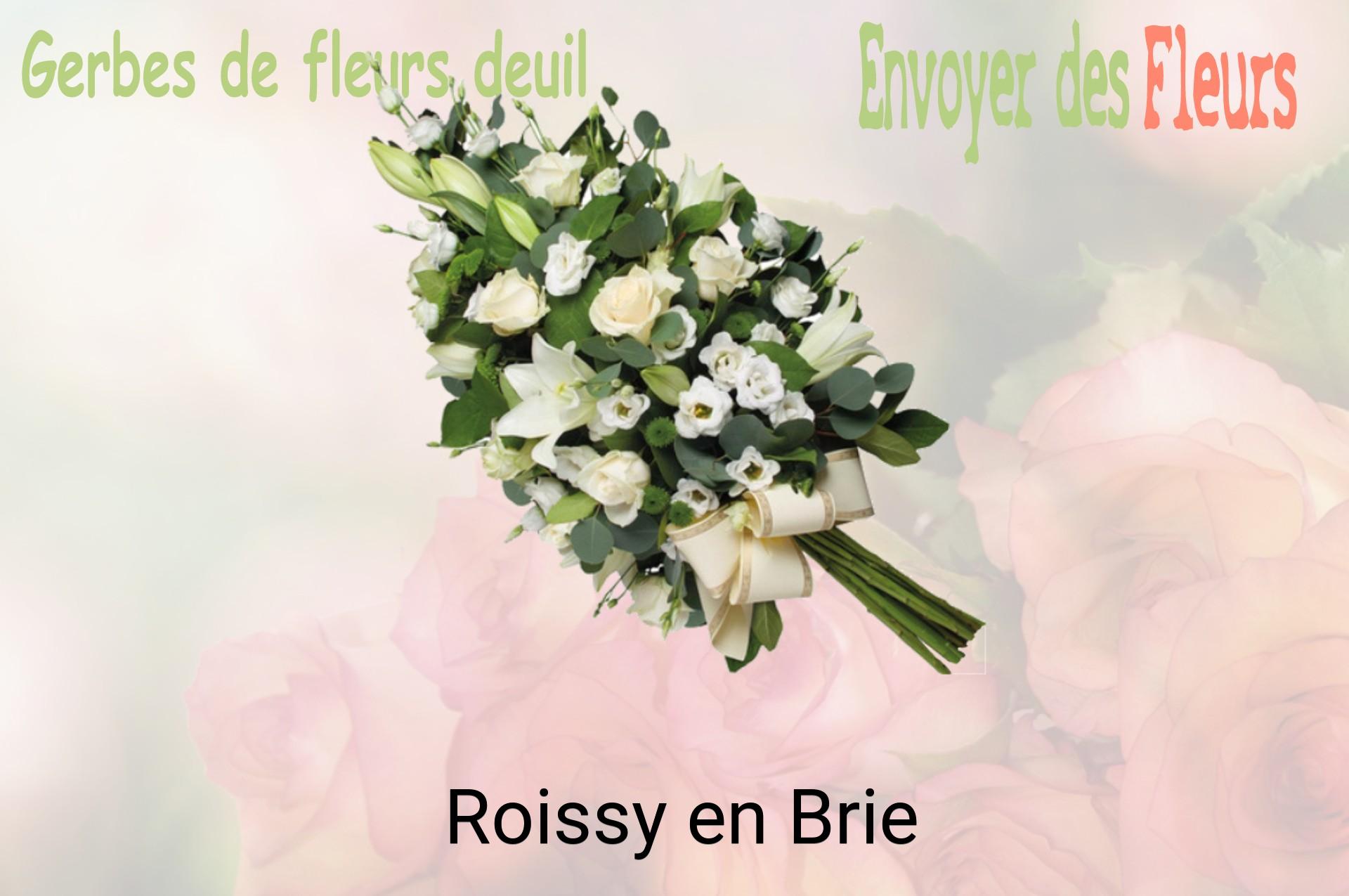 Gerbe de fleurs de deuil livrée à Roissy-en-Brie